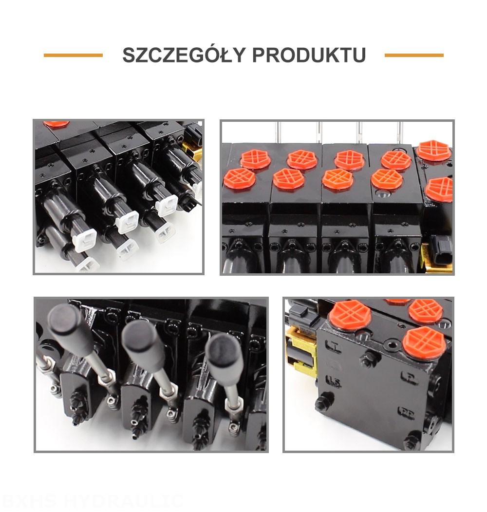 HSDVG32 Proporcjonalna elektryczna i ręczna 5 Szpul Zawór proporcjonalny